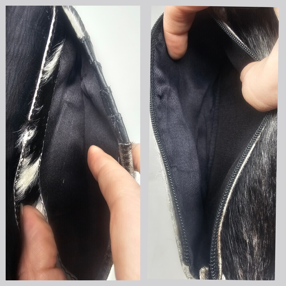 Myra Bag Cookie Crunch Leather And Hair On Bifold Wallet - Picture 12 of 14